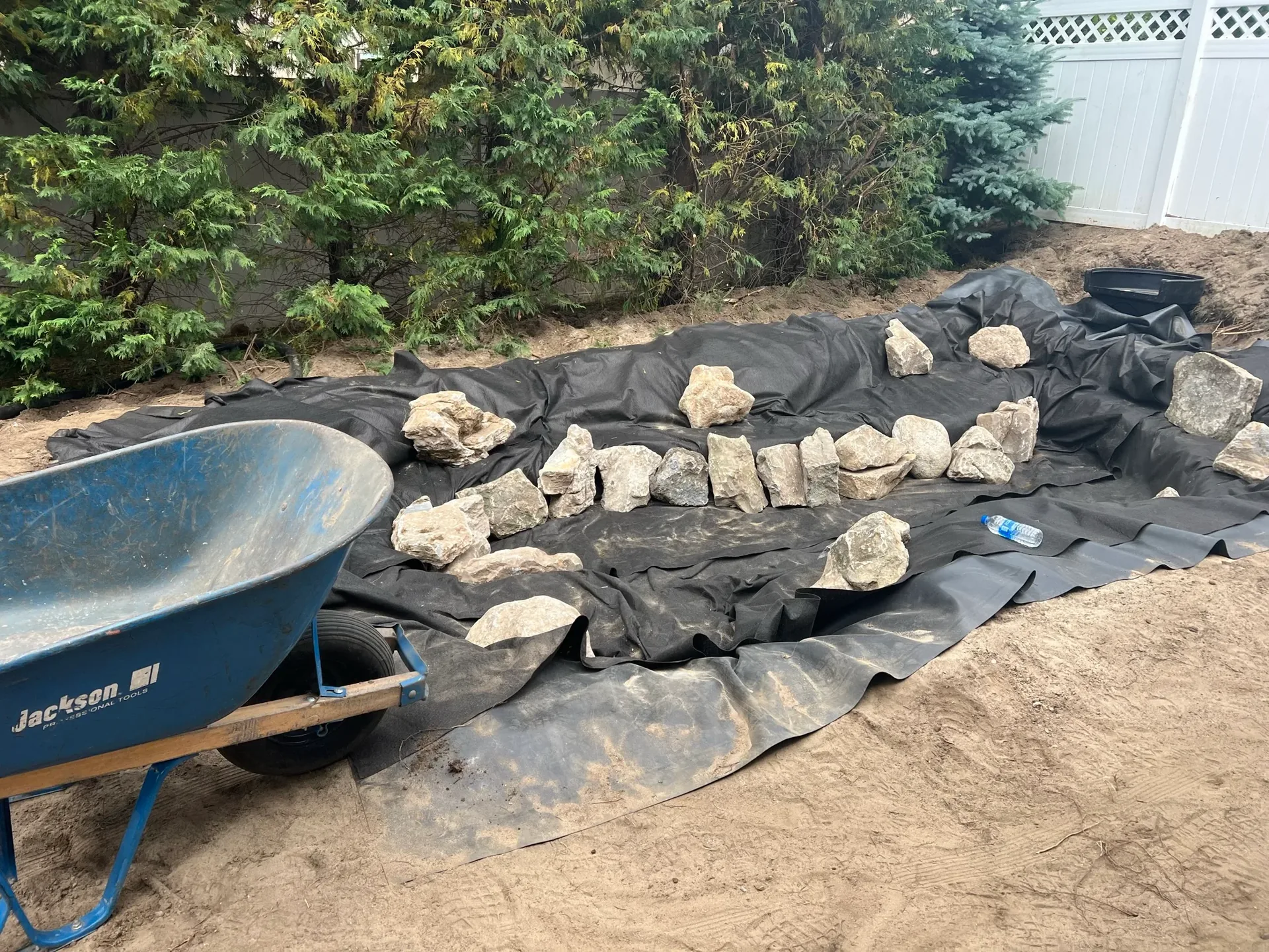 Blackwell Garden Oasis in Rockaway Beach, NY during construction