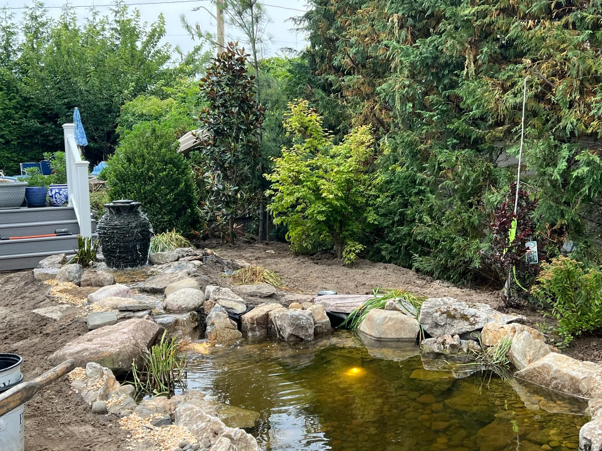 Blackwell Garden Oasis in Rockaway Beach, NY during construction