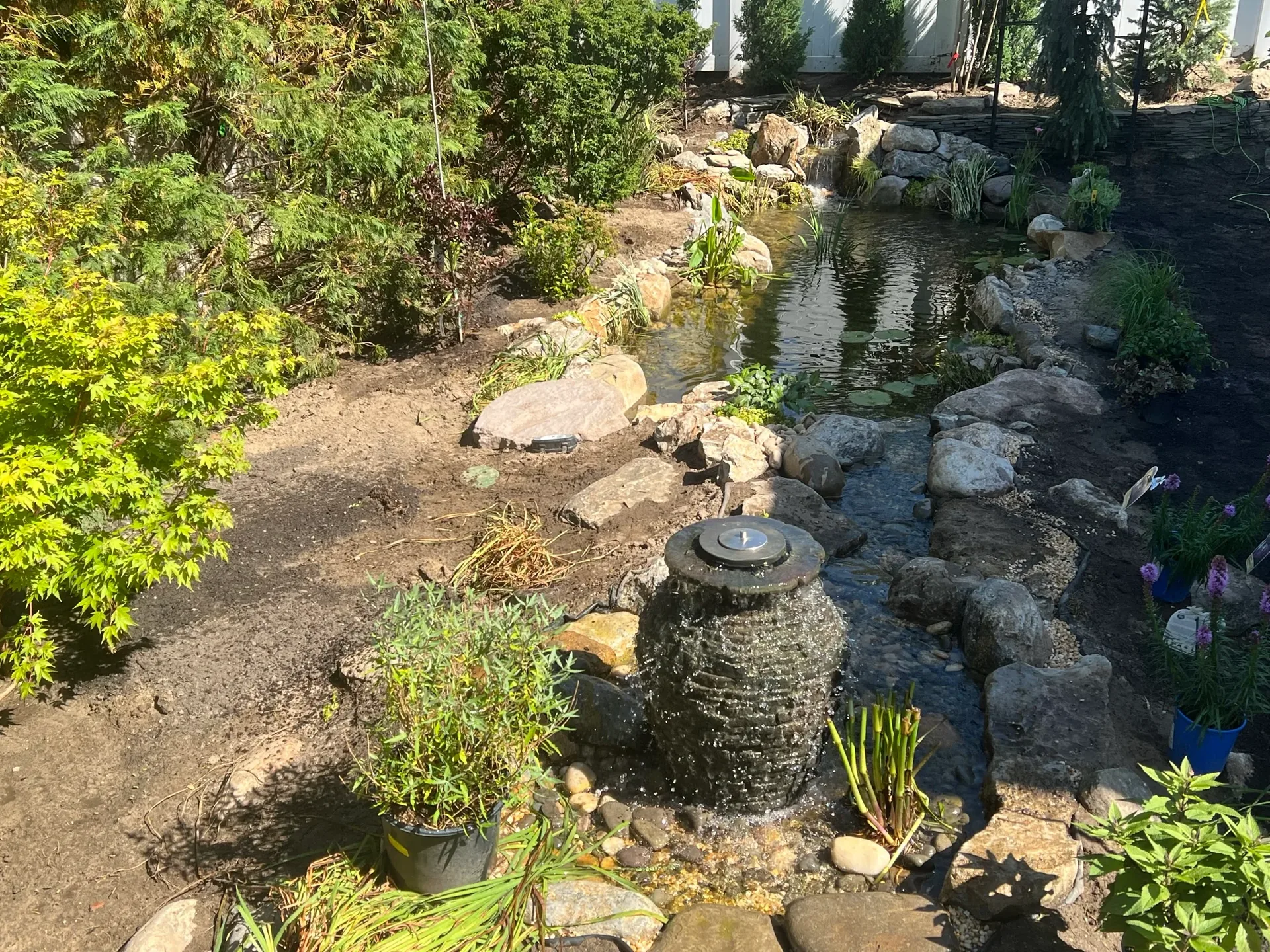 Blackwell Garden Oasis in Rockaway Beach, NY during construction