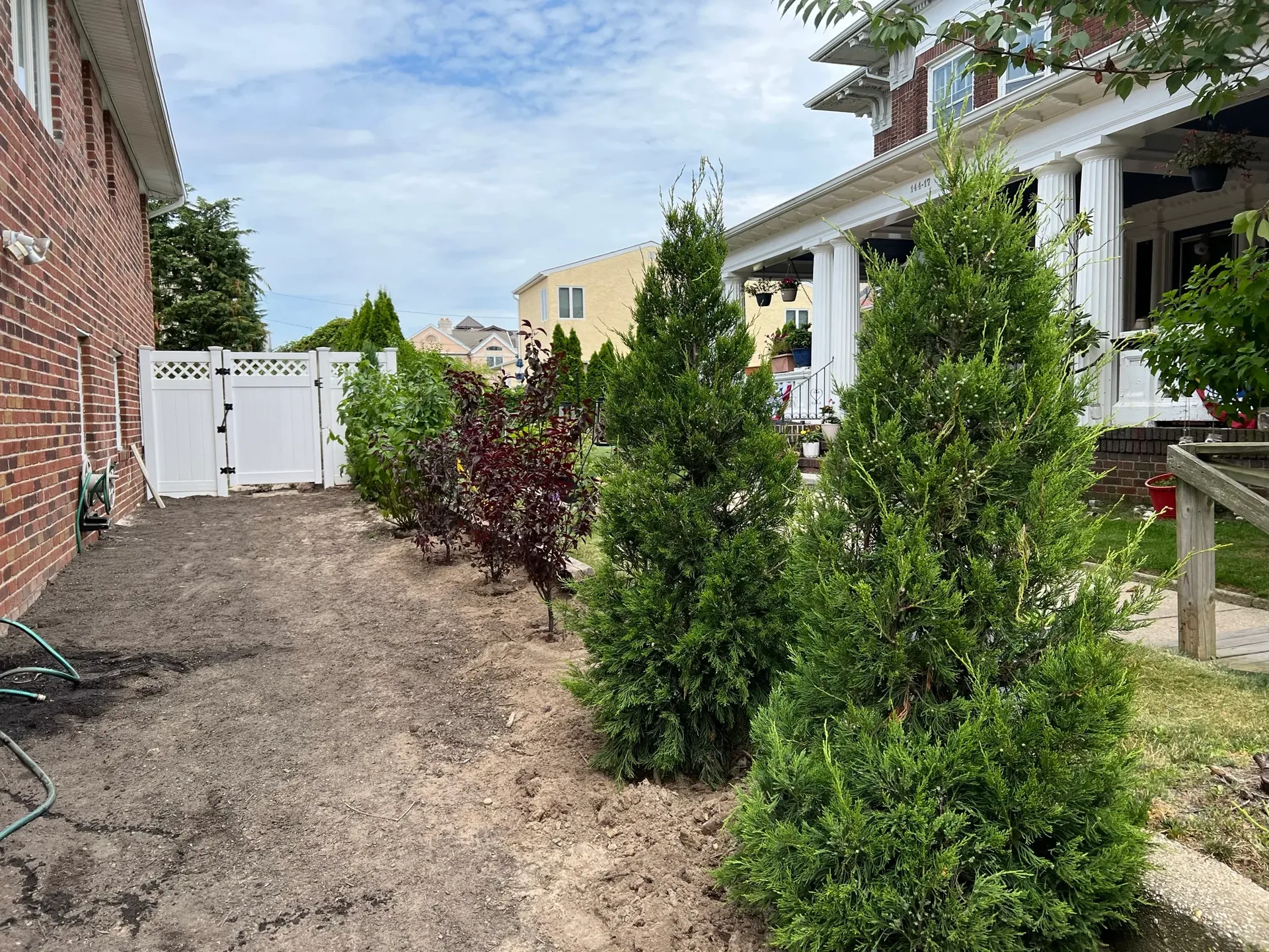 Blackwell Garden Oasis in Rockaway Beach, NY during construction