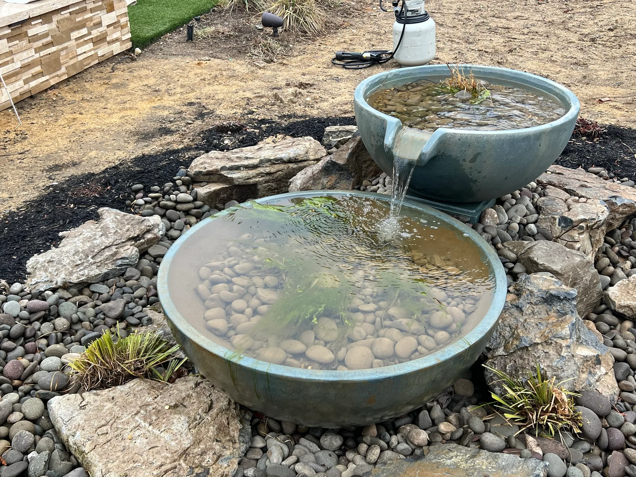 CS4 — tiered bowl spillway fountain