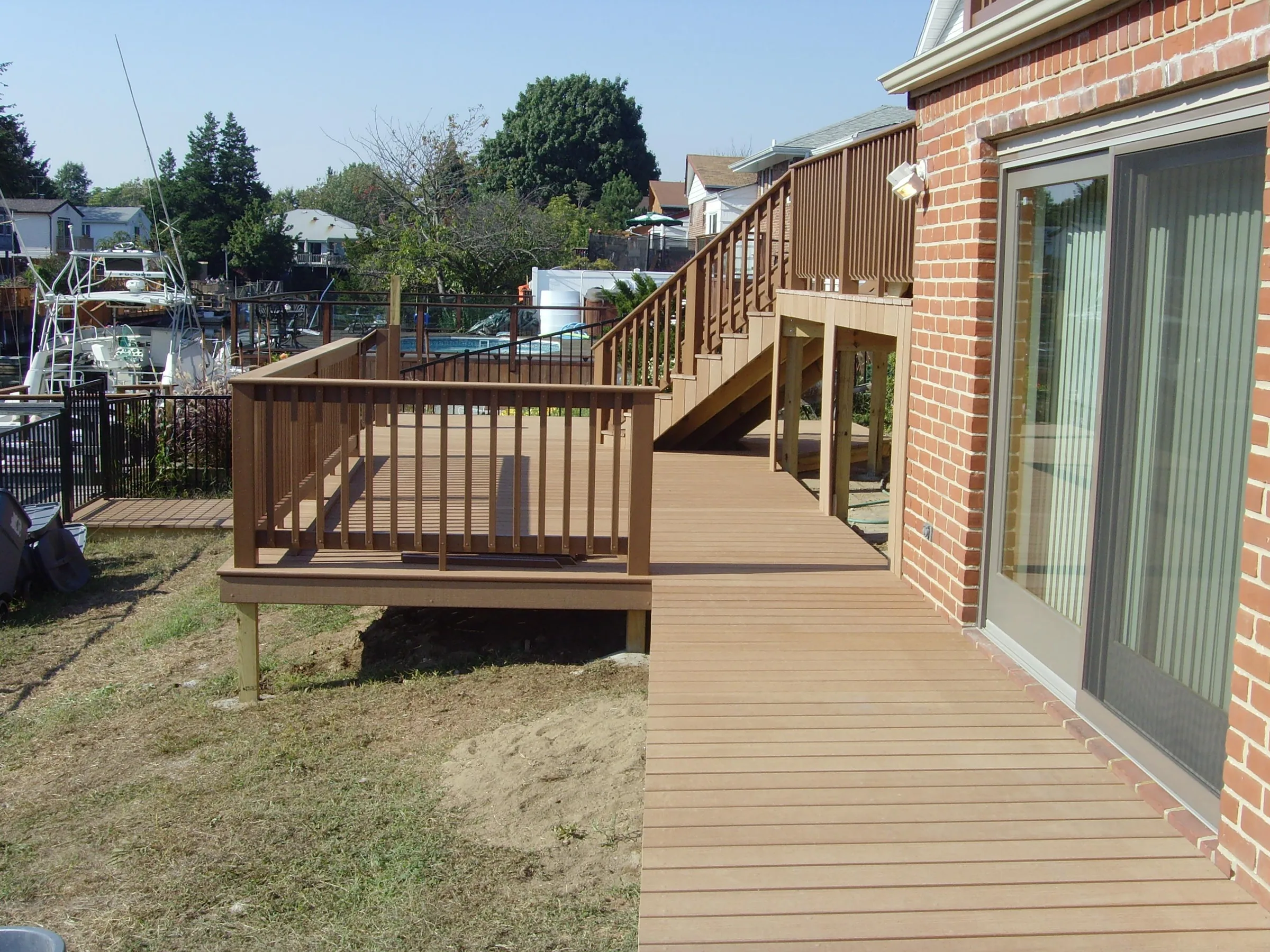 Two Level Deck and Stairway Bellmore NY